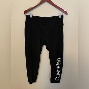 Calvin Klein Women's High Waist Solid Logo Legging XL NWOT
